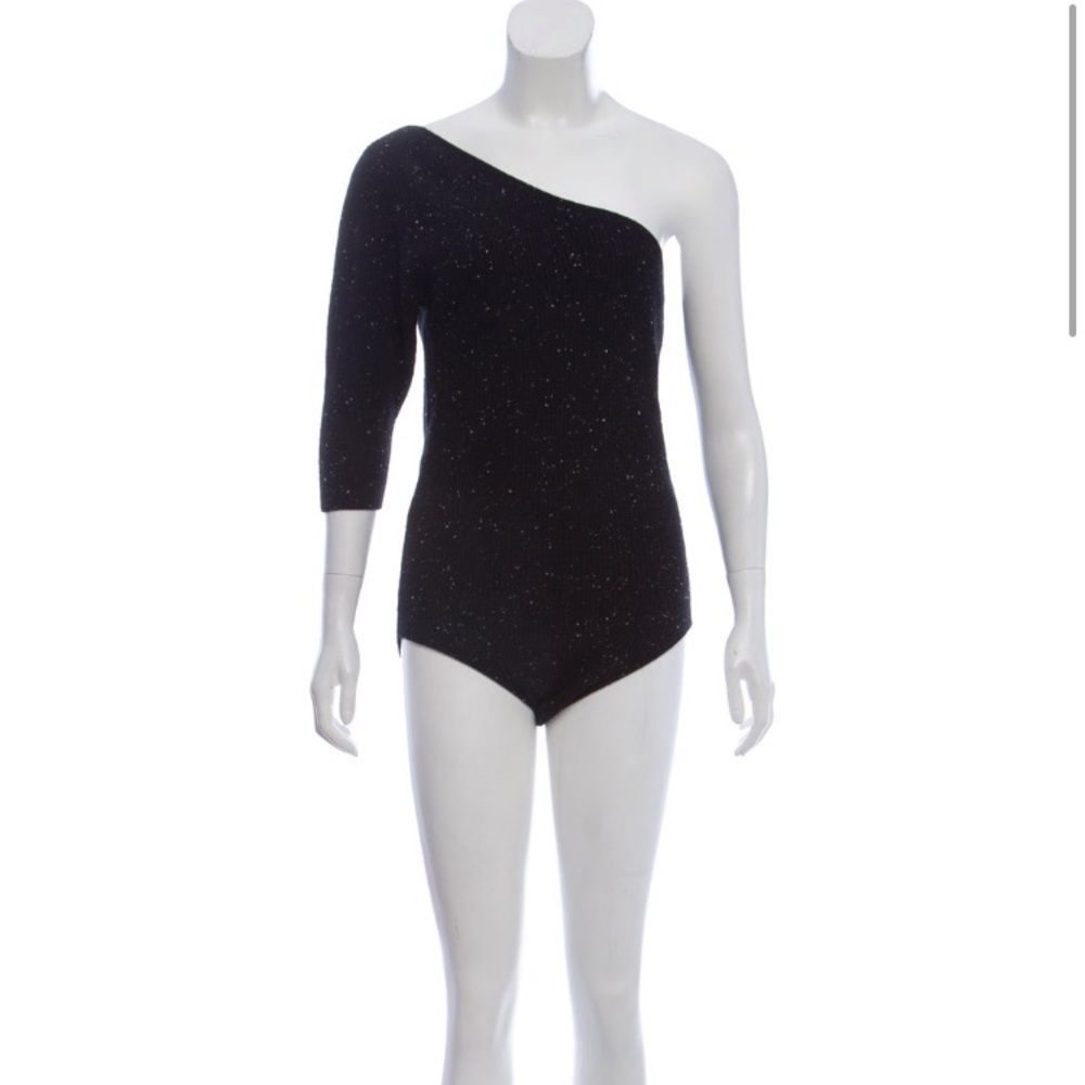 black cashmere bodysuit